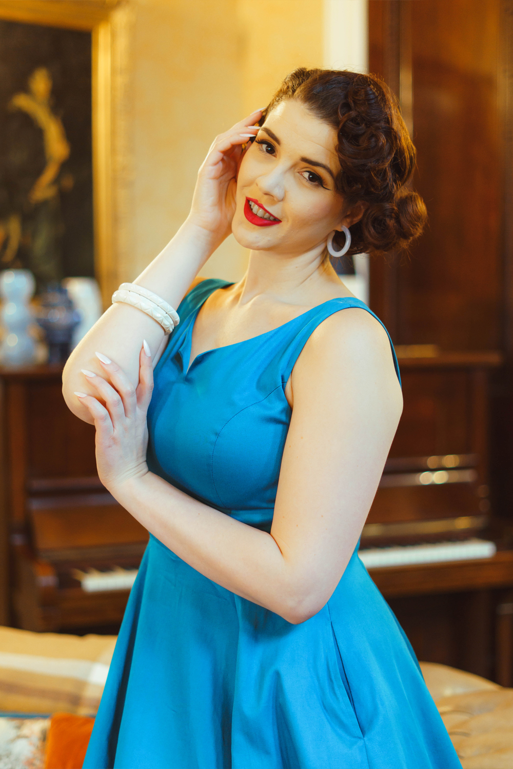 Vivienne Swing Dress in Extended Sizing